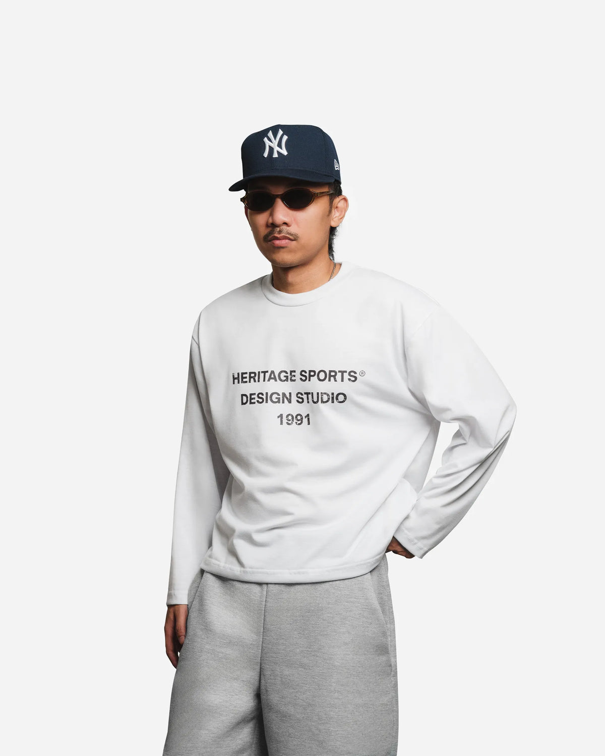 Distressed 1991 Logo Long Sleeve T-Shirt