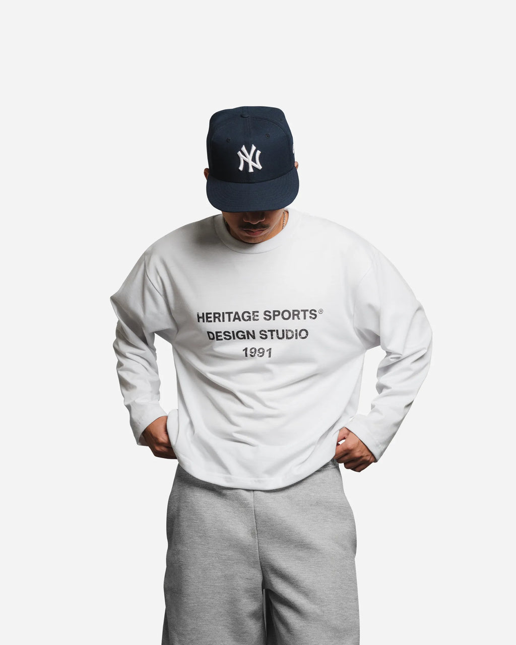 Distressed 1991 Logo Long Sleeve T-Shirt